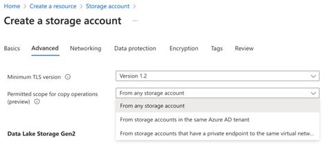 cross tenant replication storage account|permitted scope for copy operations.